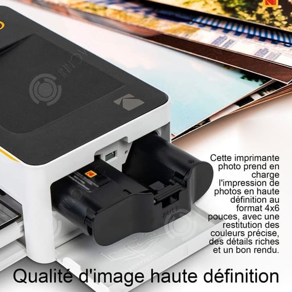 INN Trådlös fotoprinter 4x6 tum kompatibel med Android och iOS högkvalitativt ögonblicksbilduppladdningsbar