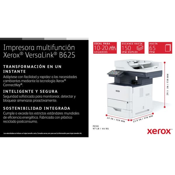 Multifunktionsprinter Xerox B625V_DN