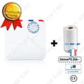 Miniatyrbild 1 av 4: TD® Phomemo M02S mobiltelefon foto termisk foto miniskrivare vit modell med en rulle tryckpapper