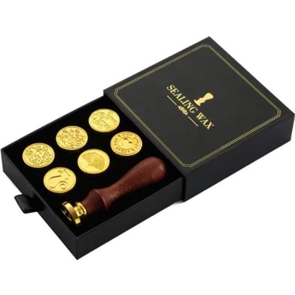 Ct of Seals Ct Gift Ct of Lacquer Seals Retro Manual Hårdvara Tillbehör Gör det själv Bok Ct Gift