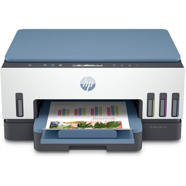 Multifunktionsprinter HP Smart Tank 7006 Blå, Grå, Hvid