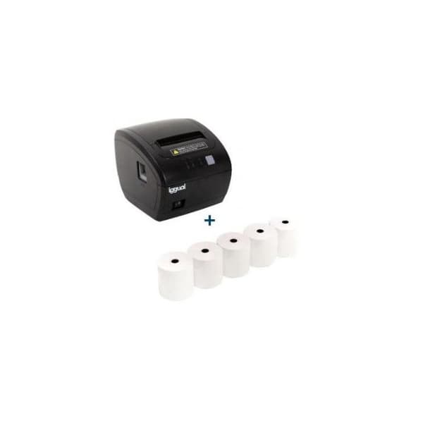 Kit för TP EASY 80-termisk skrivare + 5 rullar
