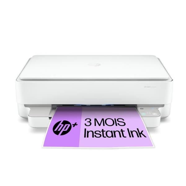 HP Envy 6022e färgbläckstråleskrivare allt-i-ett - Kopieringsskanning - Perfekt för familjen - 3 månaders Instant-bläck ingår i HP+