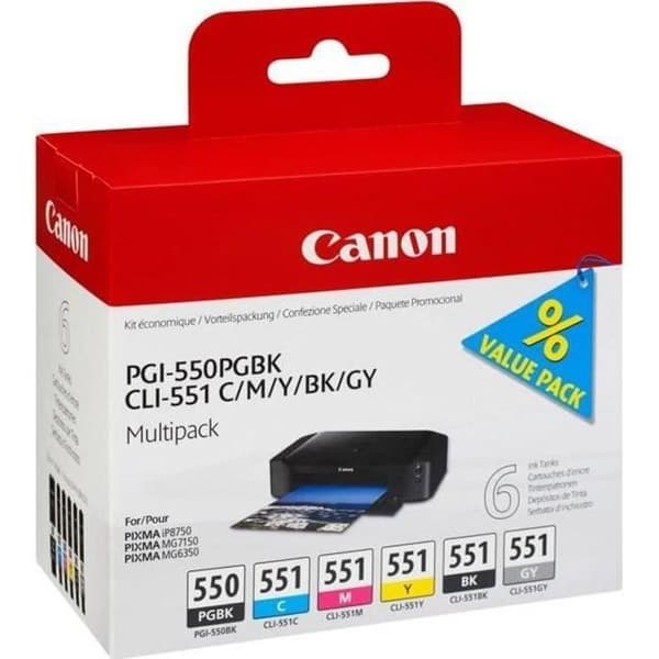 Skrivare - CANON PIXMA iX6850 - Bläckstråle för kontor och foto - 5 individuella bläckbehållare - Färg - WIFI - Svart