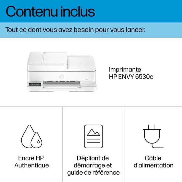 HP Envy 6530e färgbläckskrivare allt-i-ett - Kopiering Skanning - 3 månaders Instant ink ingår med HP+