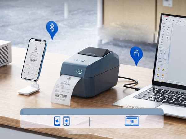 TRÅDLÖS TERMOSKRIVARE ETIKETTER Courier 180mm/s NIIMBOT K3