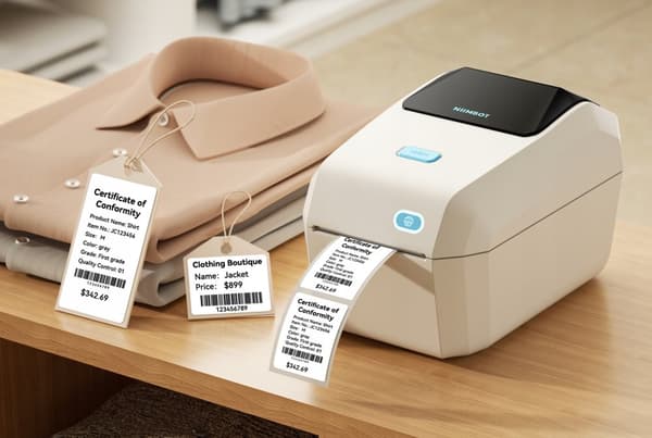 TRÅDLÖS TERMOSKRIVARE ETIKETTER Courier 180mm/s NIIMBOT K3