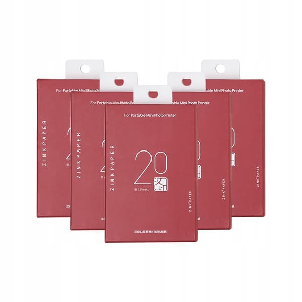 ZINKFOTOPAPIR til MOBIL FOTOLASERPRINTER 20 stk. 2x3