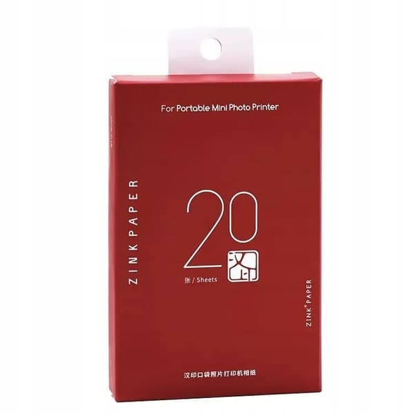 ZINKFOTOPAPIR til MOBIL FOTOLASERPRINTER 20 stk. 2x3