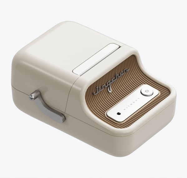 NIIMBOT B21 -lämpötulostin Bluetooth-tarrat, beige-kultaiset tarrat