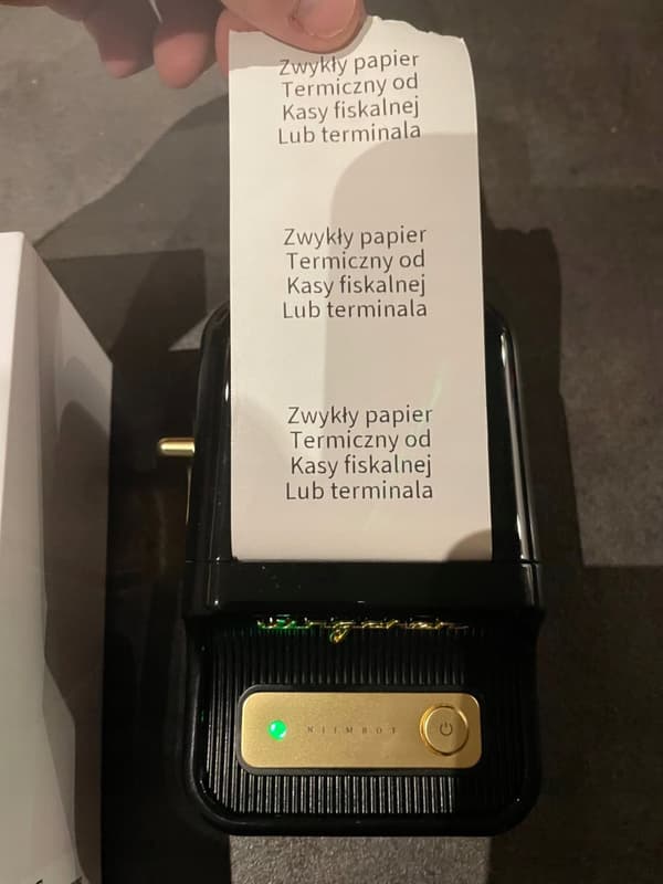 NIIMBOT B21 -lämpötulostin Bluetooth-tarrat, beige-kultaiset tarrat