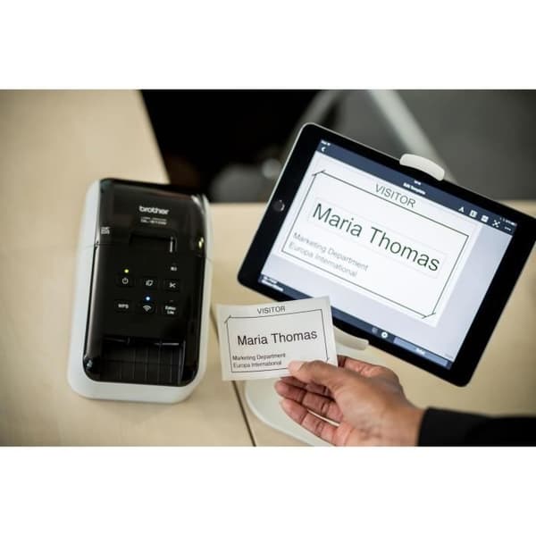 Professionell etikettskrivare med Wi-Fi Svart, Vit
