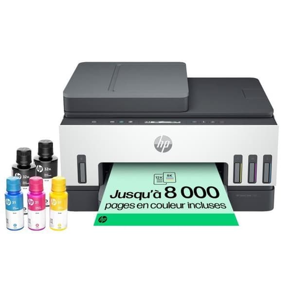 HP Smart Tank 7305 Allt-i-ett-skrivare - Termisk bläckstråleskrivare - Färg - Bläckbehållare