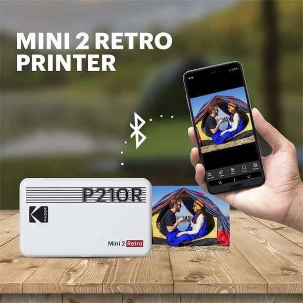 Mobil fotoskrivare - Kodak - Mini 2 - Bluetooth - 5,4 x 8,6 cm - 68 bilder ingår