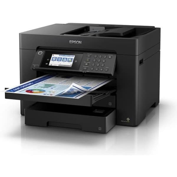 EPSON WF-7840DTWF bläckstråleskrivare - Automatisk dubbelsidig utskrift - Laglig (216 x 356 mm) - Trådlös Svart