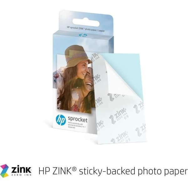 Bärbar fotoprinter - HP - Sprocket - 2x3 tum - Lila - Bluetooth 5.0