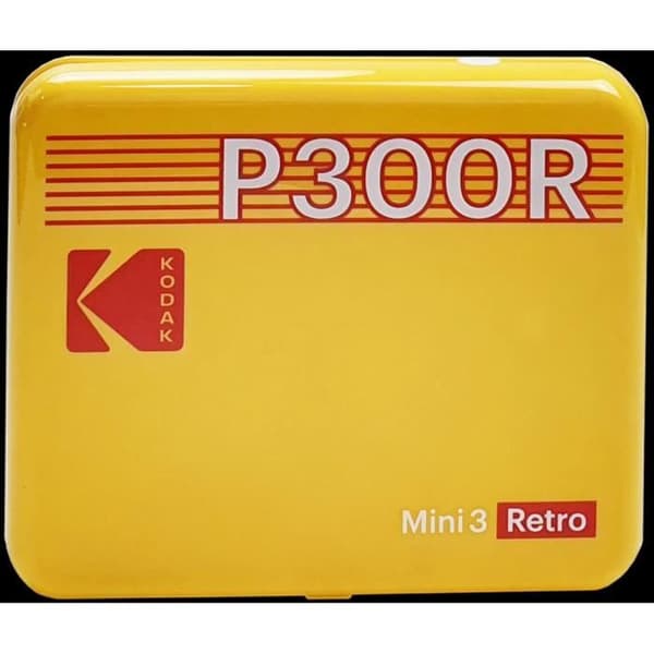 Mini-skrivare - KODAK - Mini Retro 2 P300 - Fyrkantig foto 7,6x7,6 cm - 8 foton inkluderade - Gul