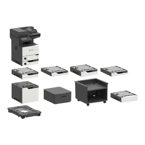 Lexmark MX721ade multifunktionsskrivare - Svart - Laser - 62 ppm - ANSI A (Brev) - Juridisk - A4