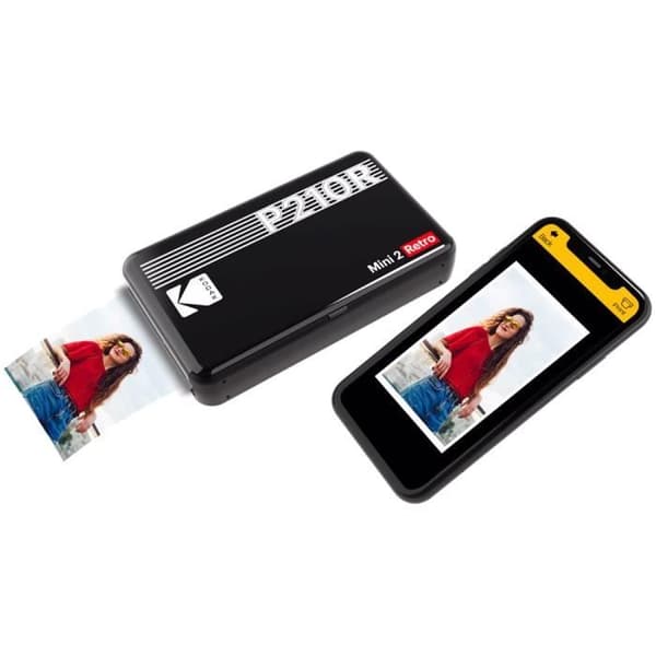 Mini Bluetooth-skrivare - Kodak - Retro Svart - Bläckstråleskrivare - Trådlös - A4