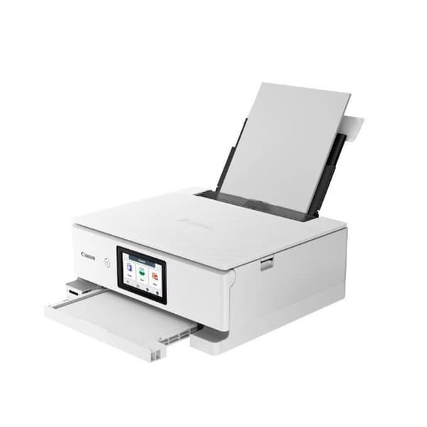 Multifunktionsskrivare - CANON - PIXMA TS8751 - Kapacitet 200 ark - 6 separata bläckpatroner - Färg - WIFI - Vit