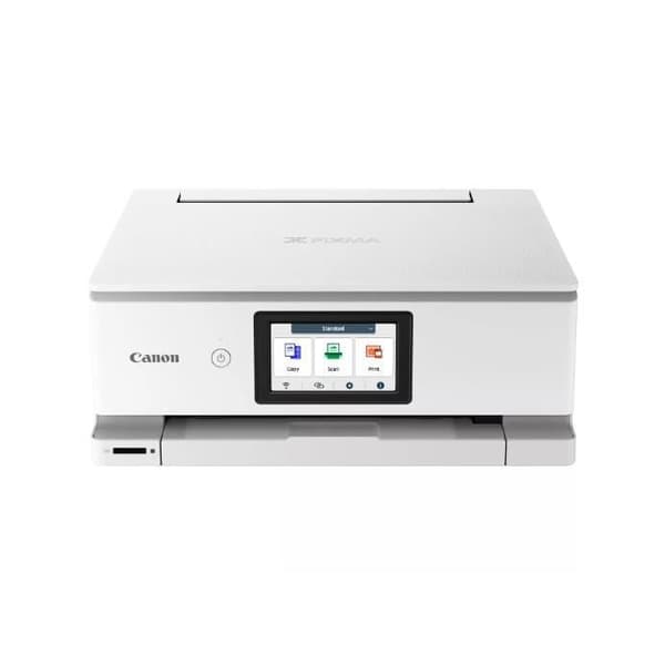 Multifunktionsskrivare - CANON - PIXMA TS8751 - Kapacitet 200 ark - 6 separata bläckpatroner - Färg - WIFI - Vit