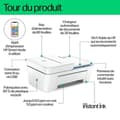Miniatyrbild 3 av 6: HP Deskjet 4222e allt-i-ett-färgbläckstråleskrivare kopiering och skanning – 3 månaders Instant Ink ingår med HP+