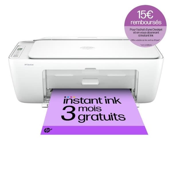 HP DeskJet 2810e All-in-One farveblækprinter - 3 måneders Instant Ink inkluderet med HP+ Hvid