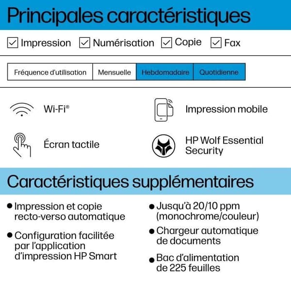 HP OfficeJet Pro 8124e - Allt-i-ett-skrivare - Färgbläckstråle med 3 månaders Instant Ink ingår med HP+