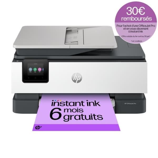 HP OfficeJet Pro 8124e - Allt-i-ett-skrivare - Färgbläckstråle med 3 månaders Instant Ink ingår med HP+