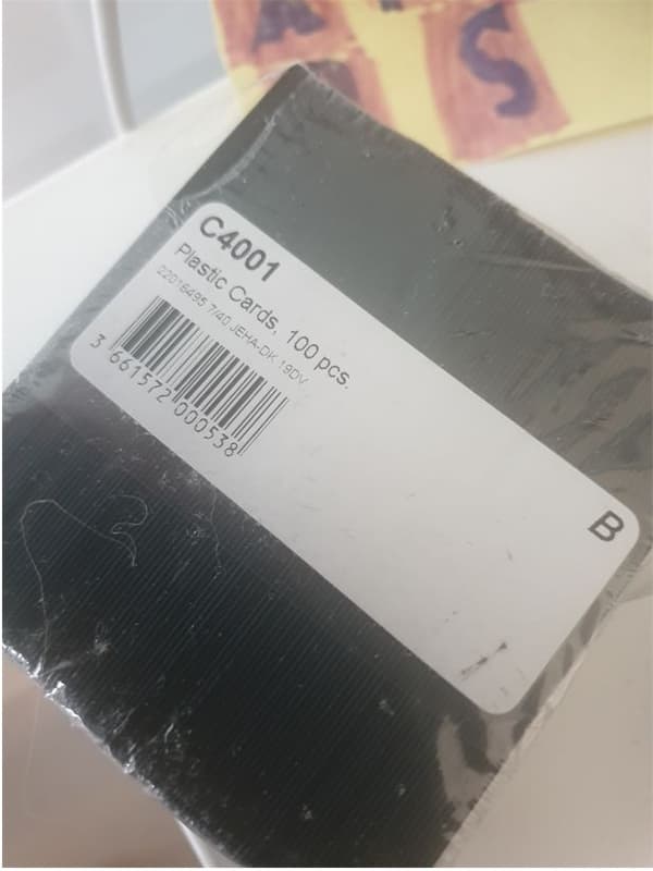 Evolis 100 kort C4001 sort mat, 756562