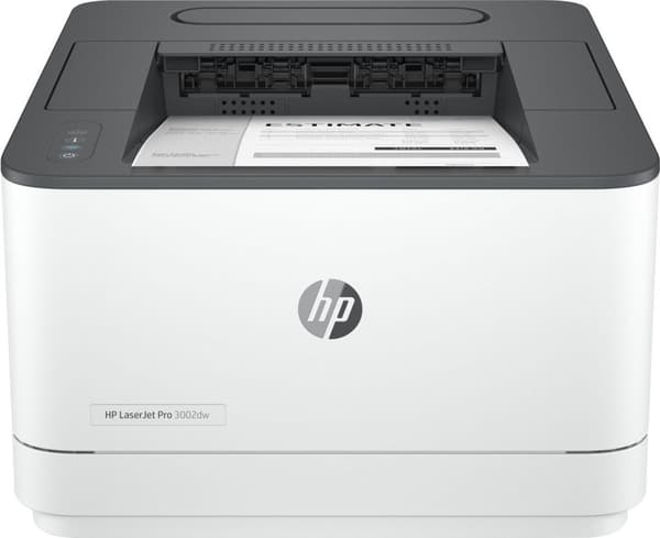 HP Laserjet Pro 3002Dw skrivare, svartvit, duplex, trådlös, 3G652F Grå, Vit