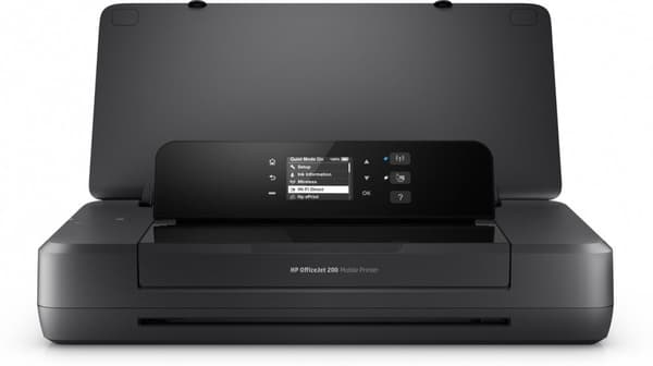 HP Officejet 200 mobil printer, print, front-USB-printning, CZ993A Sort