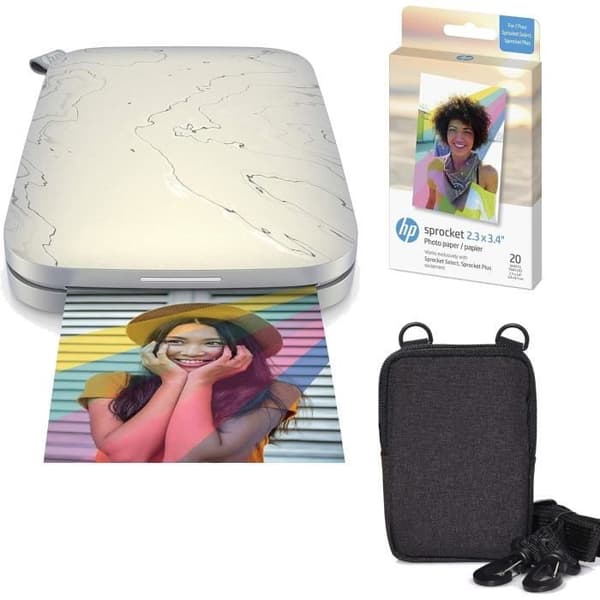 Skrivare för direktfotografi - HP - Sprocket Select - 2,3 x 3,4 Tum - Bluetooth 5.2 - ZINK Zero Ink