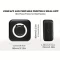 Pikkukuva 3 / 9: OBOSOE Mini Thermal Printer – Kannettava Bluetooth, USB-ladattava valokuville ja muistiinpanoille