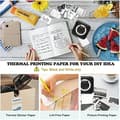 Pikkukuva 5 / 9: OBOSOE Mini Thermal Printer – Kannettava Bluetooth, USB-ladattava valokuville ja muistiinpanoille