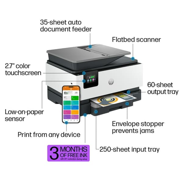 HP OfficeJet Pro 9122E AiO Printer 403X7B#629