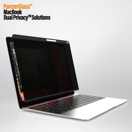 PanzerGlass ™ MacBook 12″ - Dual Privacy™| Screen Protector Glass, Transpa