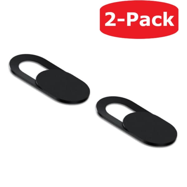 2-Pack Webbkameraskydd Skydd mot Spioner / Hackare Laptop Svart