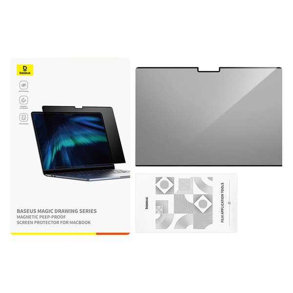 Näytönsuoja Baseus Magic Drawing for MacBook Pro 16" (2021/2023) + puhdistussarja (kirkas)