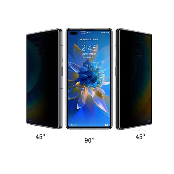 INF Huawei skærmbeskytter, anti-spion hærdet glasfilm Model 1