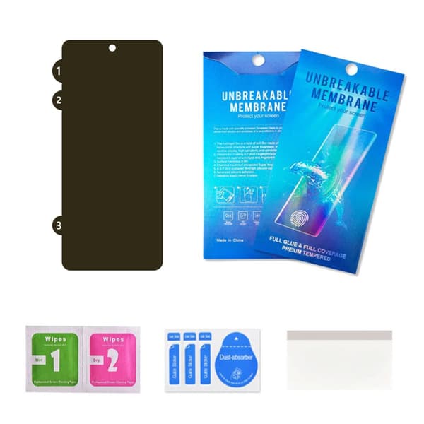 INF Huawei skærmbeskytter, anti-spion hærdet glasfilm Model 1