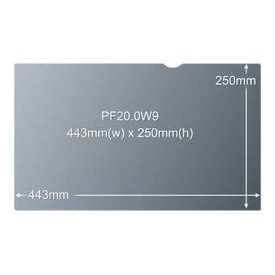 Integritetsfilter - 3M - PF20.0W9 - 50,8 cm (20") - Antireflekterande - Svart
