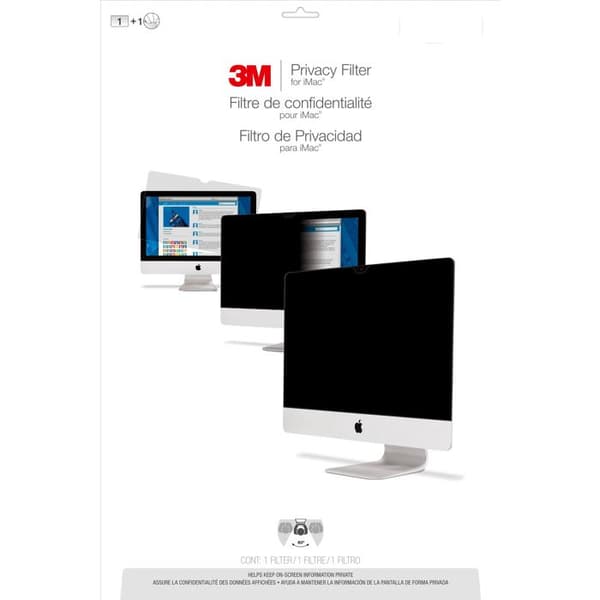 3M sekretessfilter för 68,6 cm (27") skärm - iMac Widescreen - 16:9 Svart