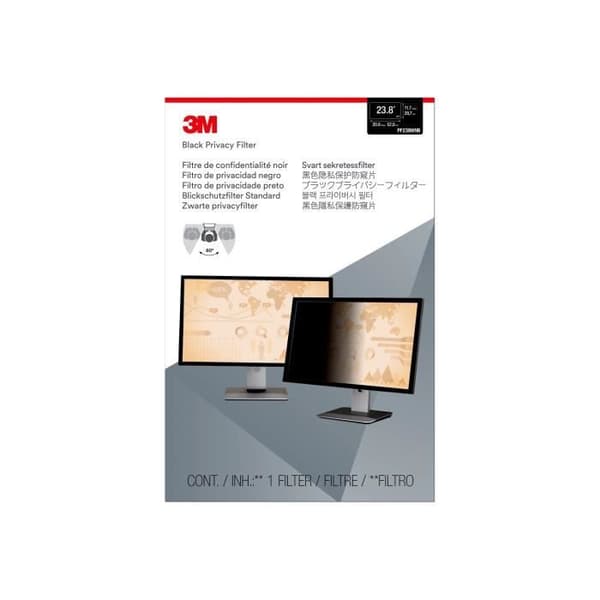 Diskretionsfilter - 3M - 23,8 tum - Svart - Vändbar - Mikrolamellteknologi