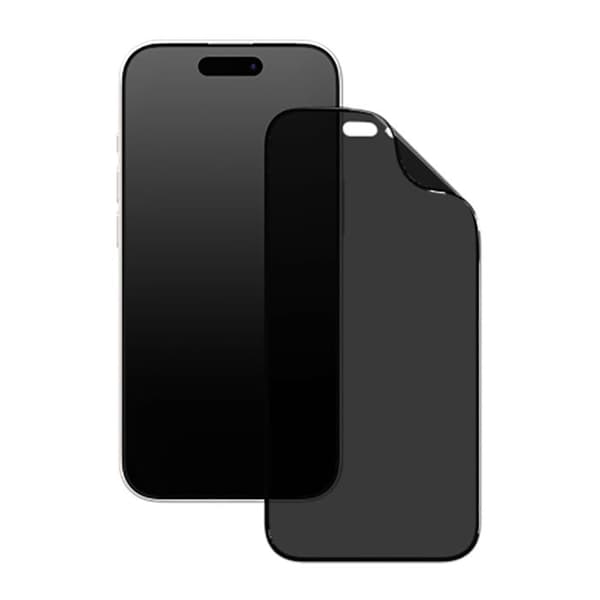 Skydd för iPhone 16 Pro 3D Mjuk Skärm Anti-Spion Rhinoshield Svart Transparent