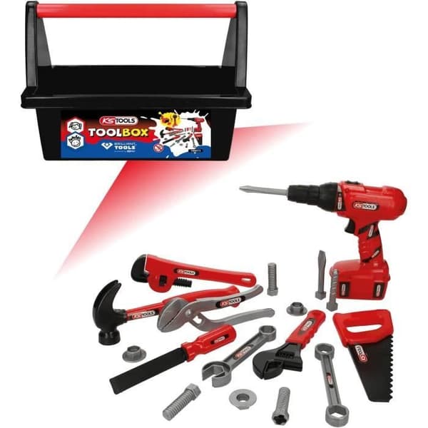KS TOOLS Barnverktygslåda 19 stycken - 100073