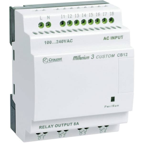 Crouzet 88970021 Millenium 3 CB12 R PLC-styrningsmodul 24 V/DC