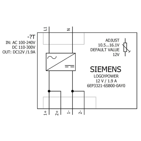 Siemens 6EP3321-6SB00-0AY0 PLC-kraftmodul