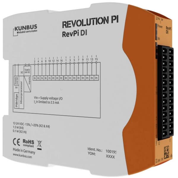 Revolution Pi by Kunbus RevPi DI PR100195 PLC-expansionsmodul 24 V