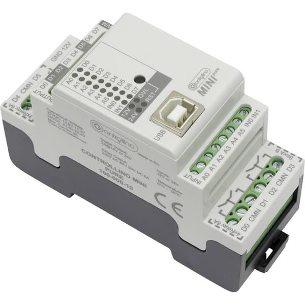 Controllino MINI pure 100-000-10 PLC-styrningsmodul 12 V/DC, 24 V/DC